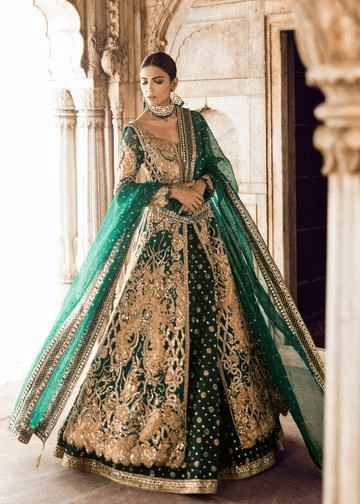 Pakistani Bridal Dress Color Combinations