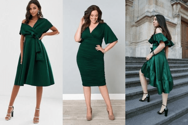 what shoes to wear with a green dress