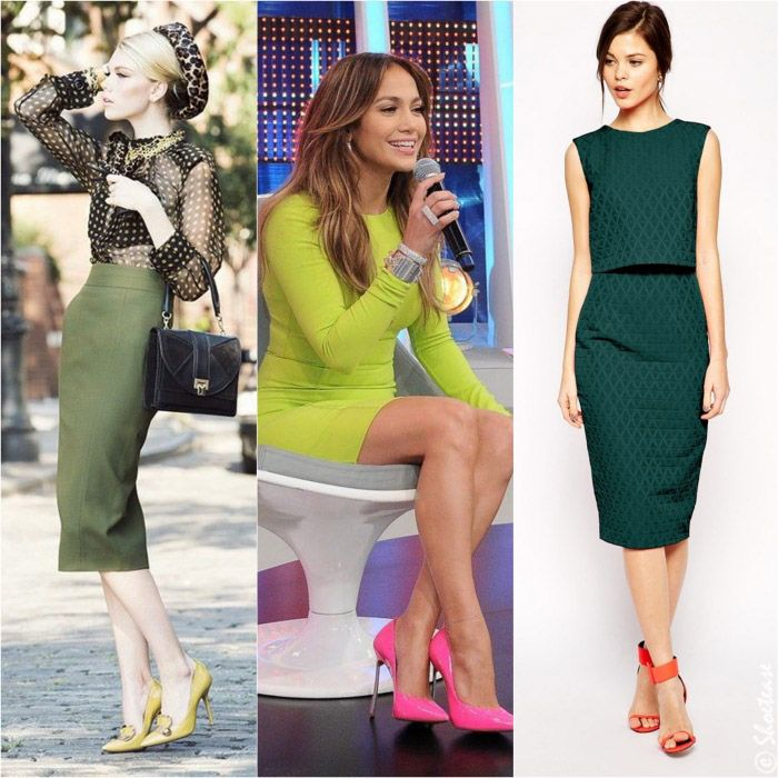 what shoes to wear with a green dress